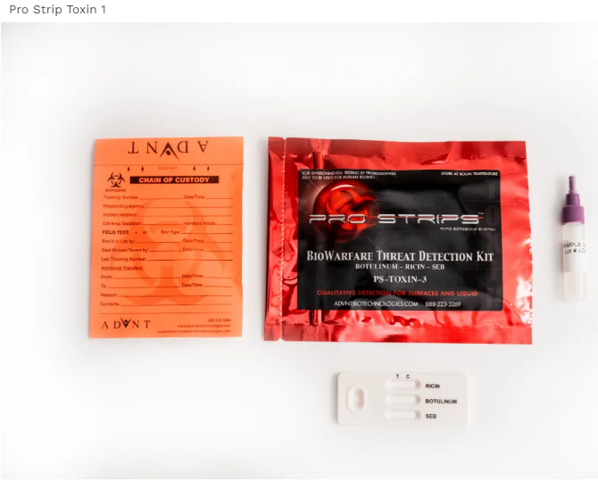 Pro Strip Triple Toxin (Bot,Ric,SEB) Threat Detection Kit